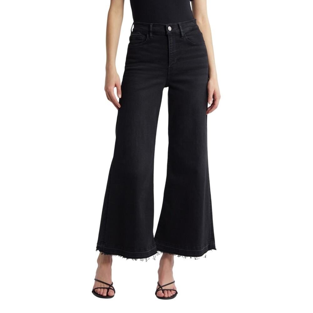 FRAME - Le Palazzo Raw Hem
Cropped Wide Leg Jeans - Sz 29